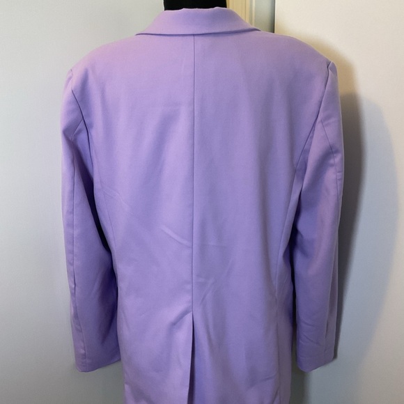 15. Divided Purple Blazer Oversized Long Sleeve Size Small - Picture 8 of 8